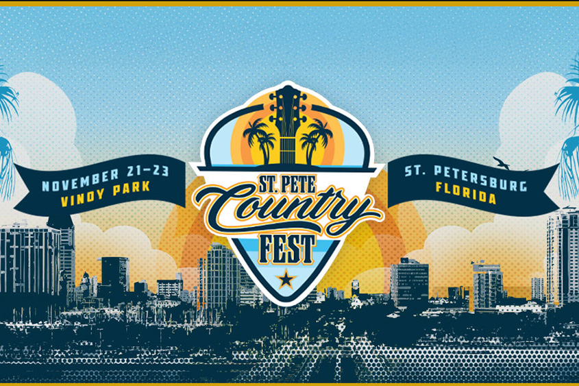 Country music festival crowd at Vinoy Park