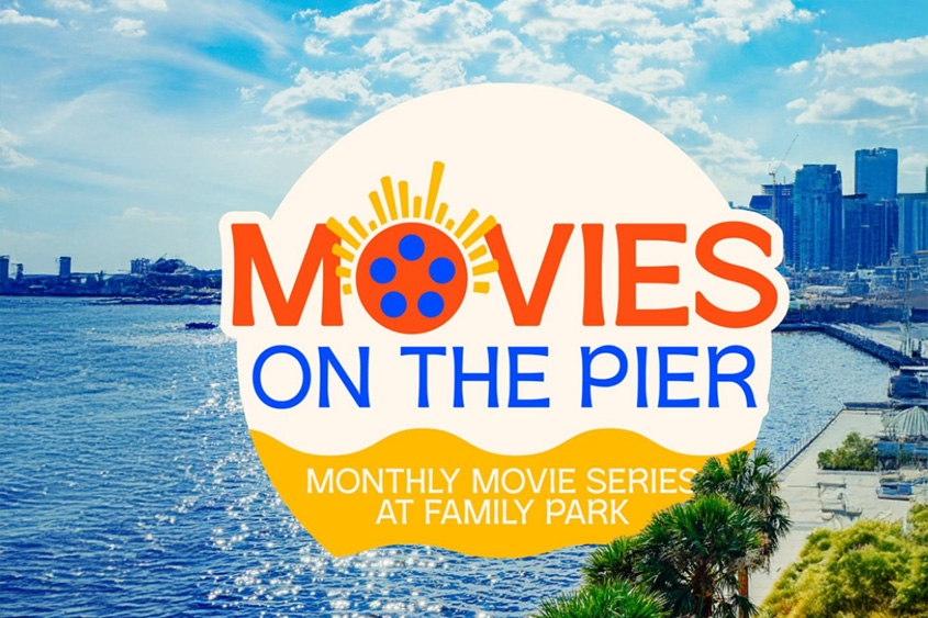 Outdoor movie night at the St. Pete Pier